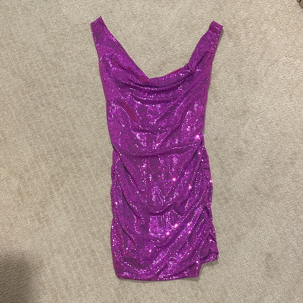 Sparkling Purple Sequin Dress NWOT